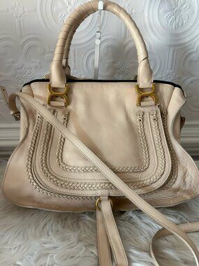 Chloe’ Marcie Double Carry , Medium, with  Crossbody Strap